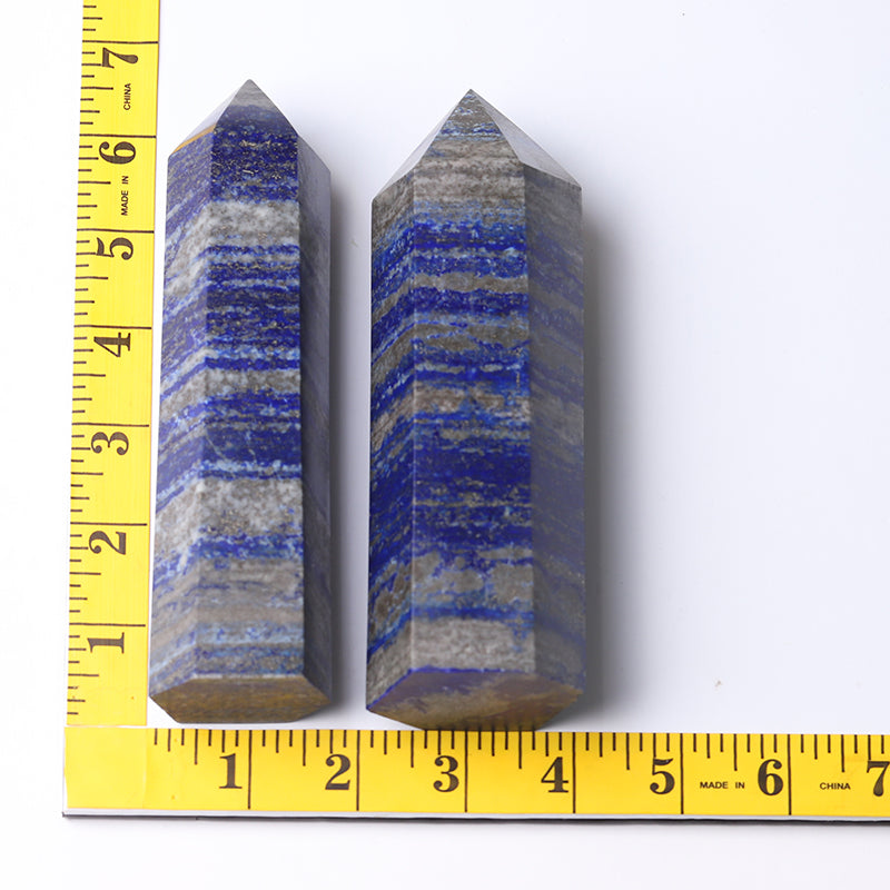 Lapislazuli-Kristallturm, 5–9 Zoll, Heilturm