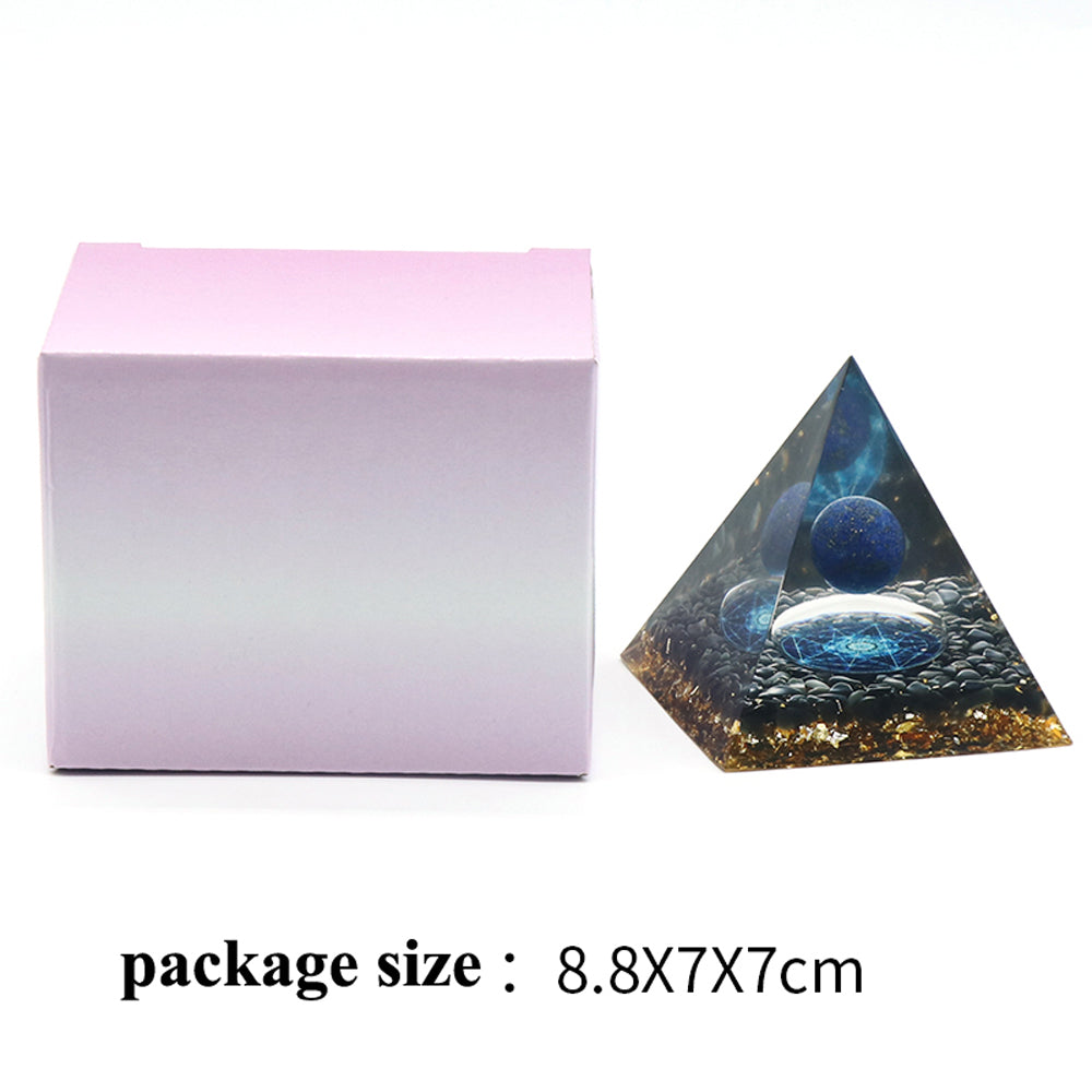 Lapislazuli-Orgonpyramide für Meditation und Entspannung