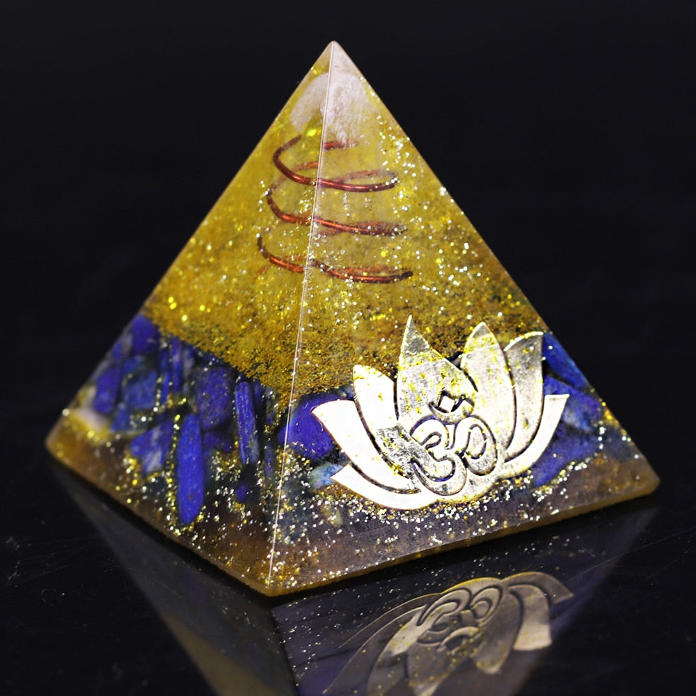 Lapislazuli Orgon Weisheitspyramide