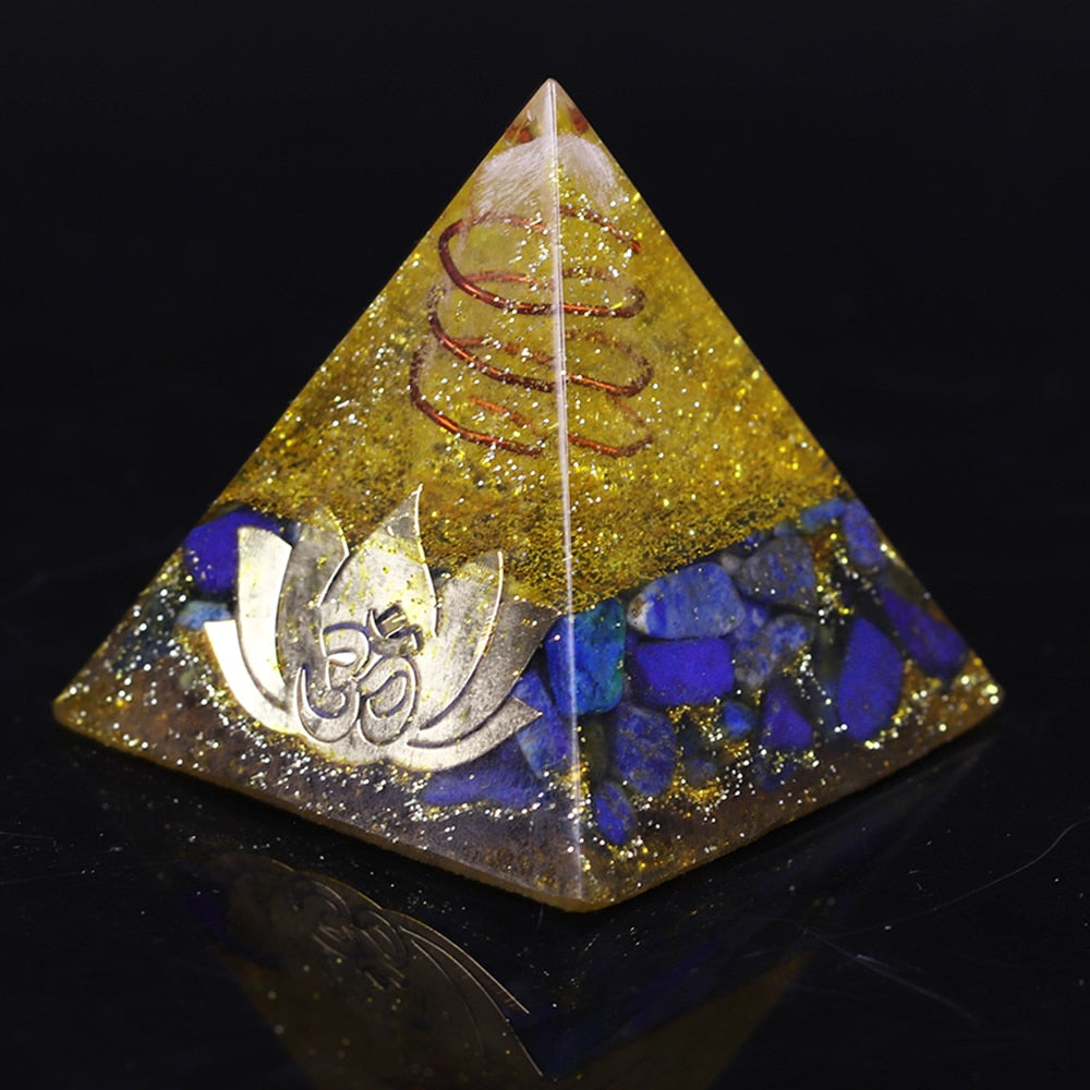 Lapislazuli Orgon Weisheitspyramide