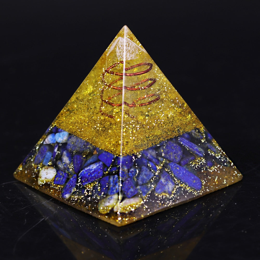 Lapislazuli Orgon Weisheitspyramide
