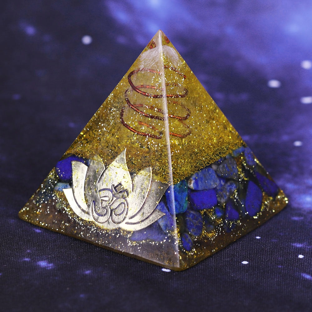 Lapislazuli Orgon Weisheitspyramide