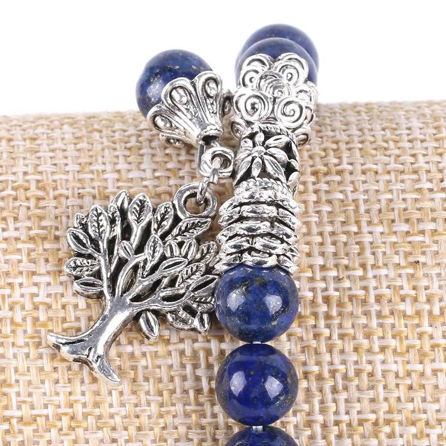 Lapislazuli Weisheit Stretch-Armband