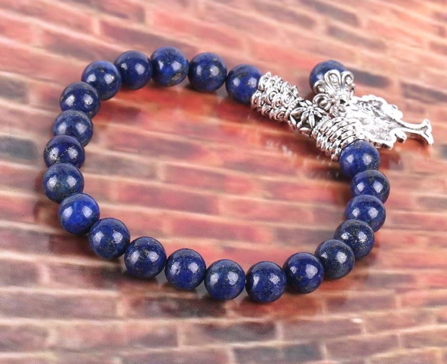 Lapislazuli Weisheit Stretch-Armband