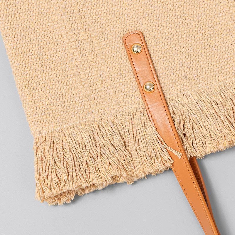 Große Canvas-Tragetasche mit Quaste | Spirituelle Accessoires