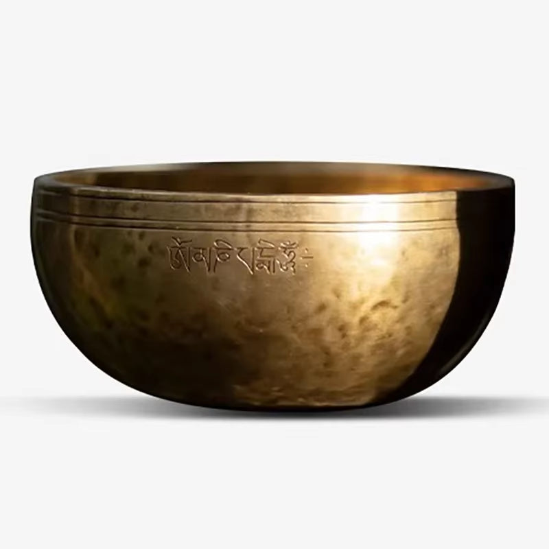 Buddhist Tibetan Singing Bowl Large Handmade Meditation Yoga Nepal Singing Bowls Professional Percussion Instruments Accessories