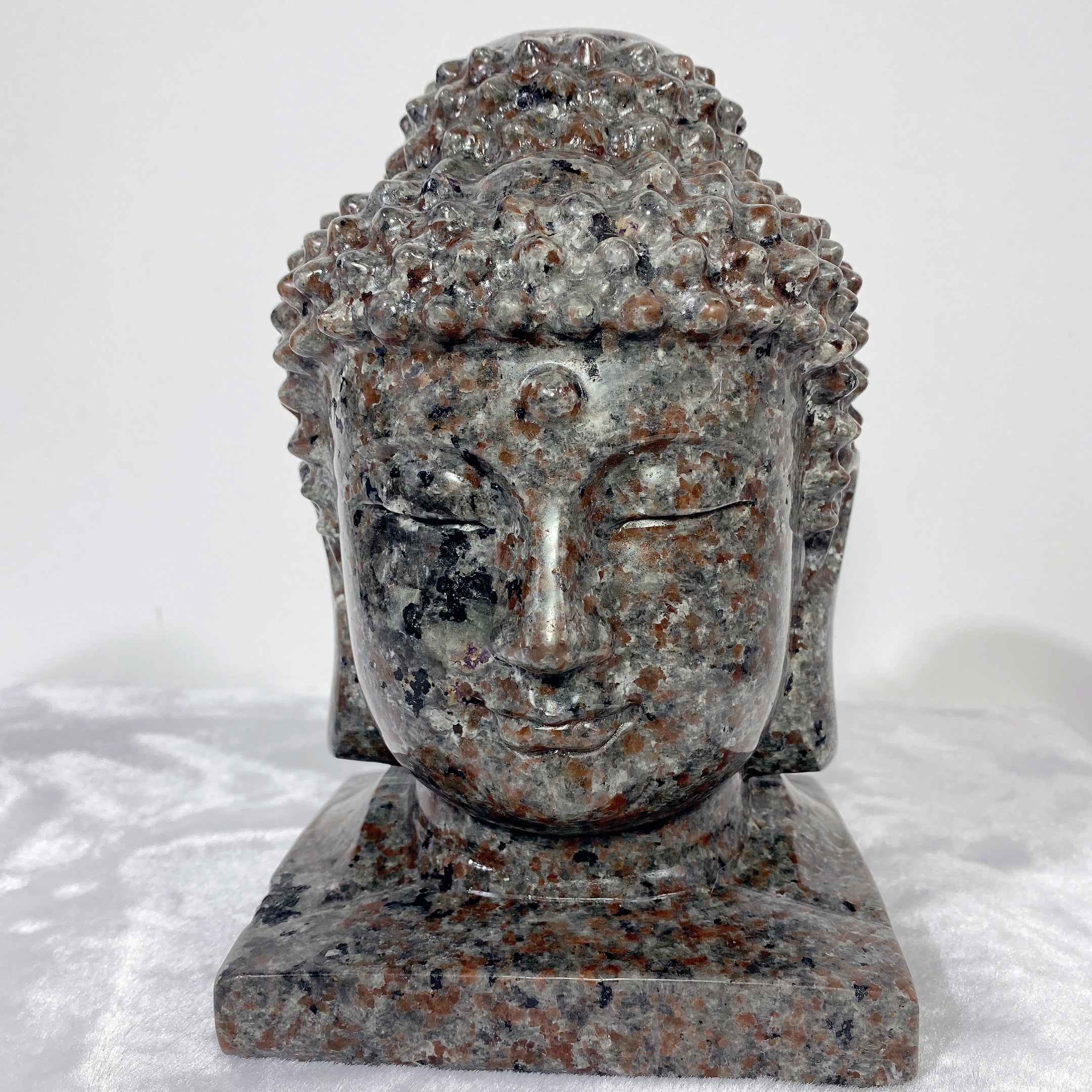 Large UV Reactive Yooperlite Buddha Head Carving 13.5cm