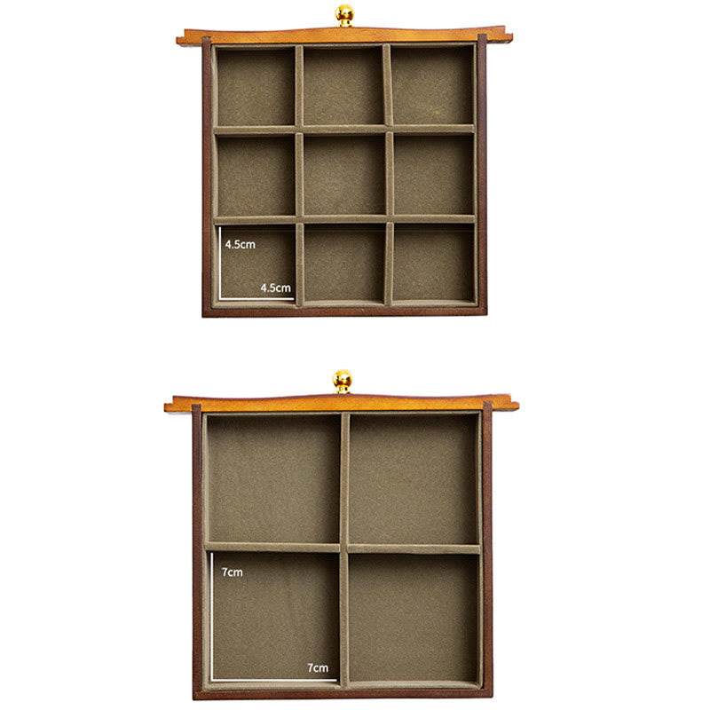 Große Vintage Schmuckschatulle aus Holz mit Spiegel | Heilende Klänge