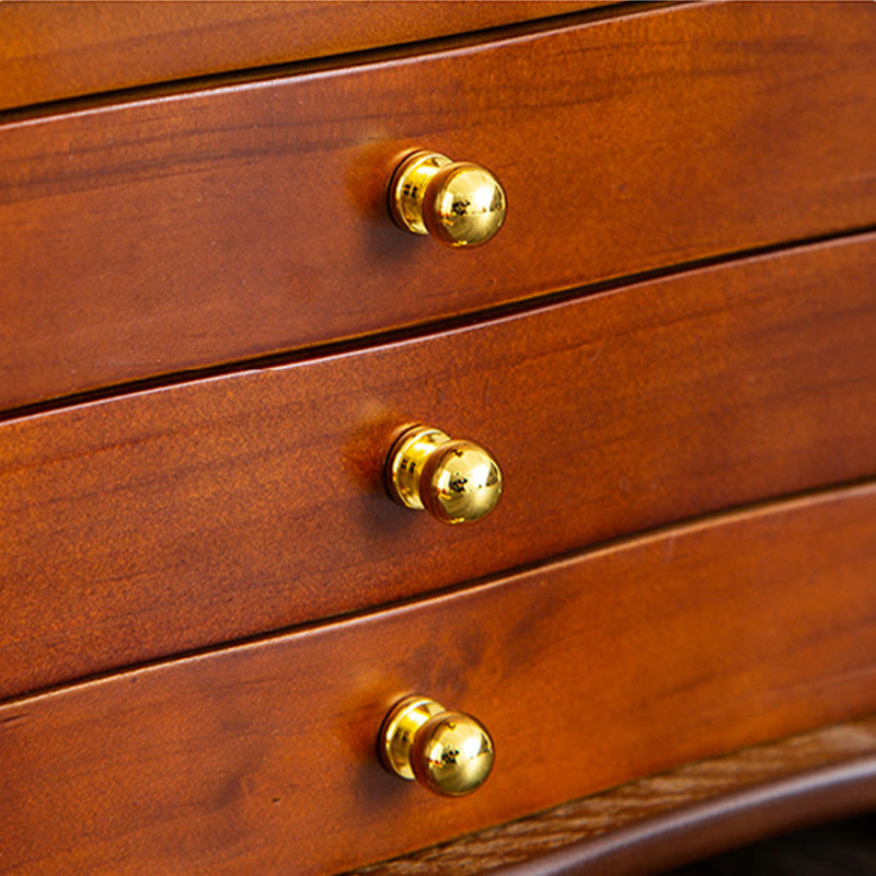 Große Vintage Schmuckschatulle aus Holz mit Spiegel | Heilende Klänge