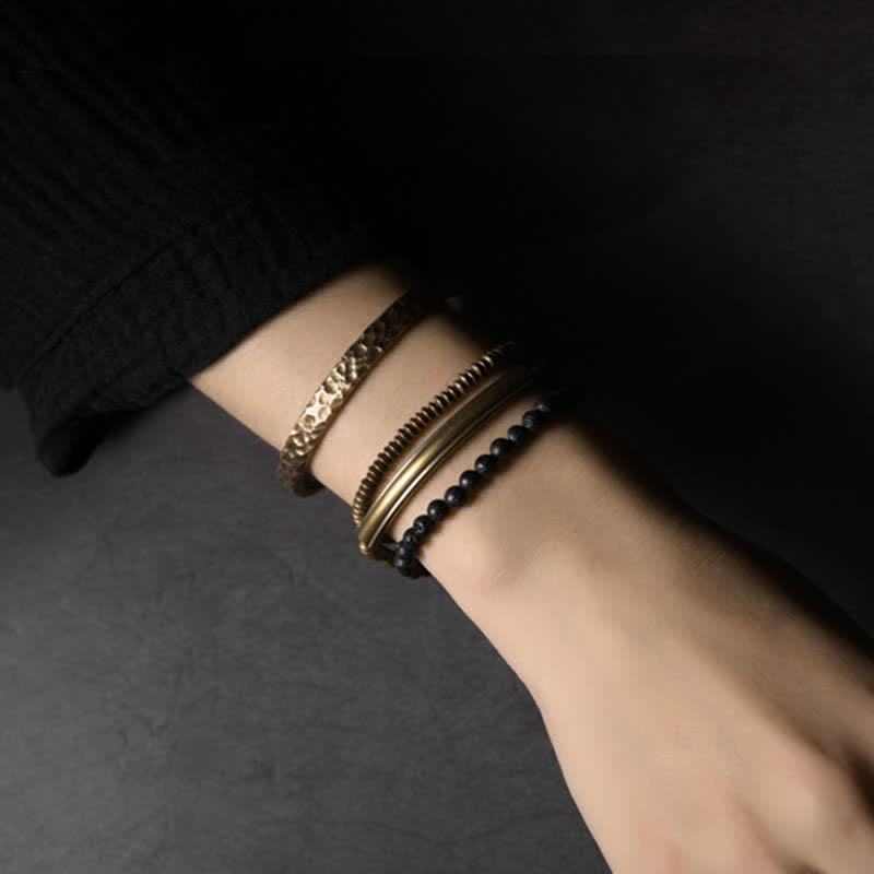 Lavastein-Kupfer-Unisex-Armband zur spirituellen Unterstützung