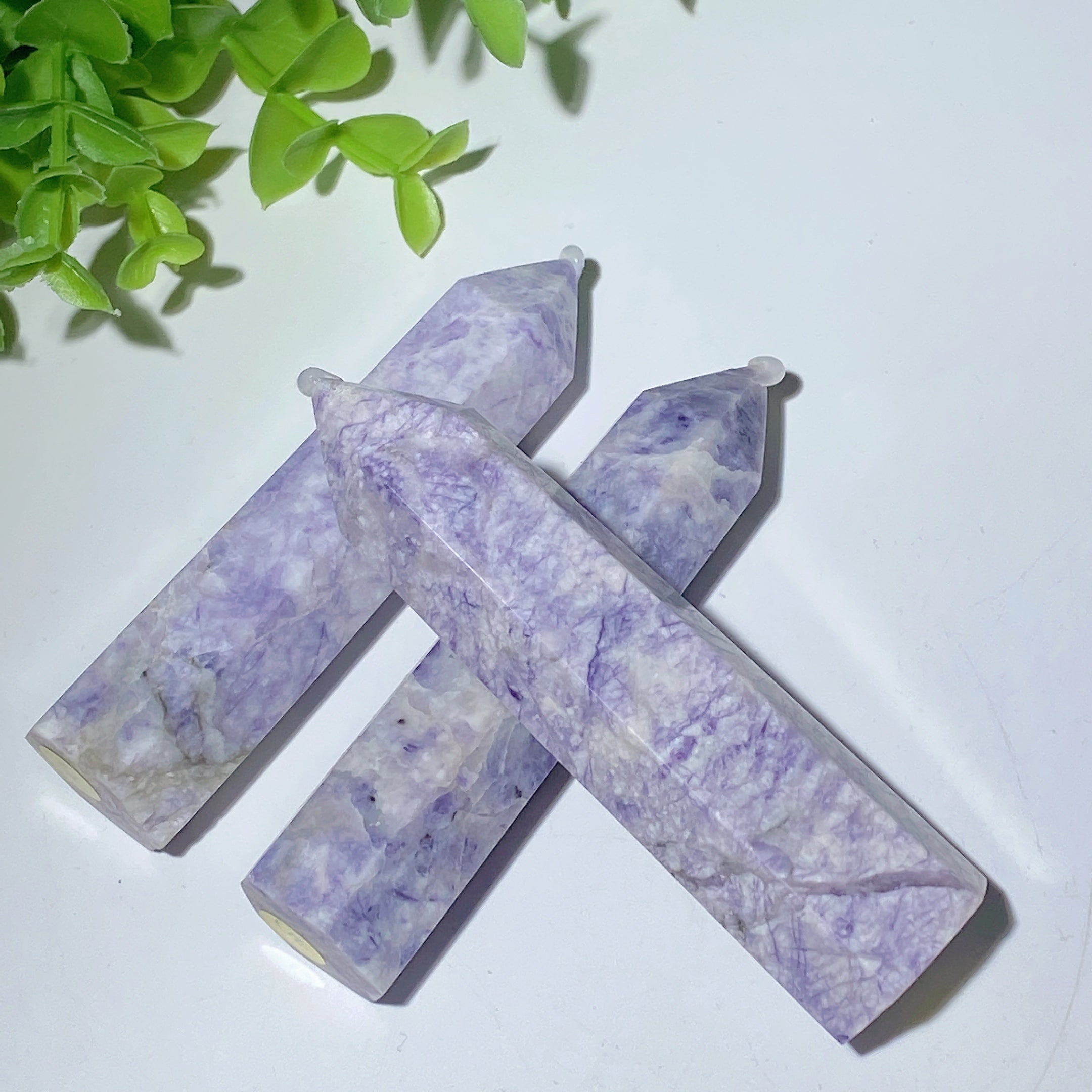 Lavender Jasper Crystal Point 3.3-3.8 Inch Healing Stone