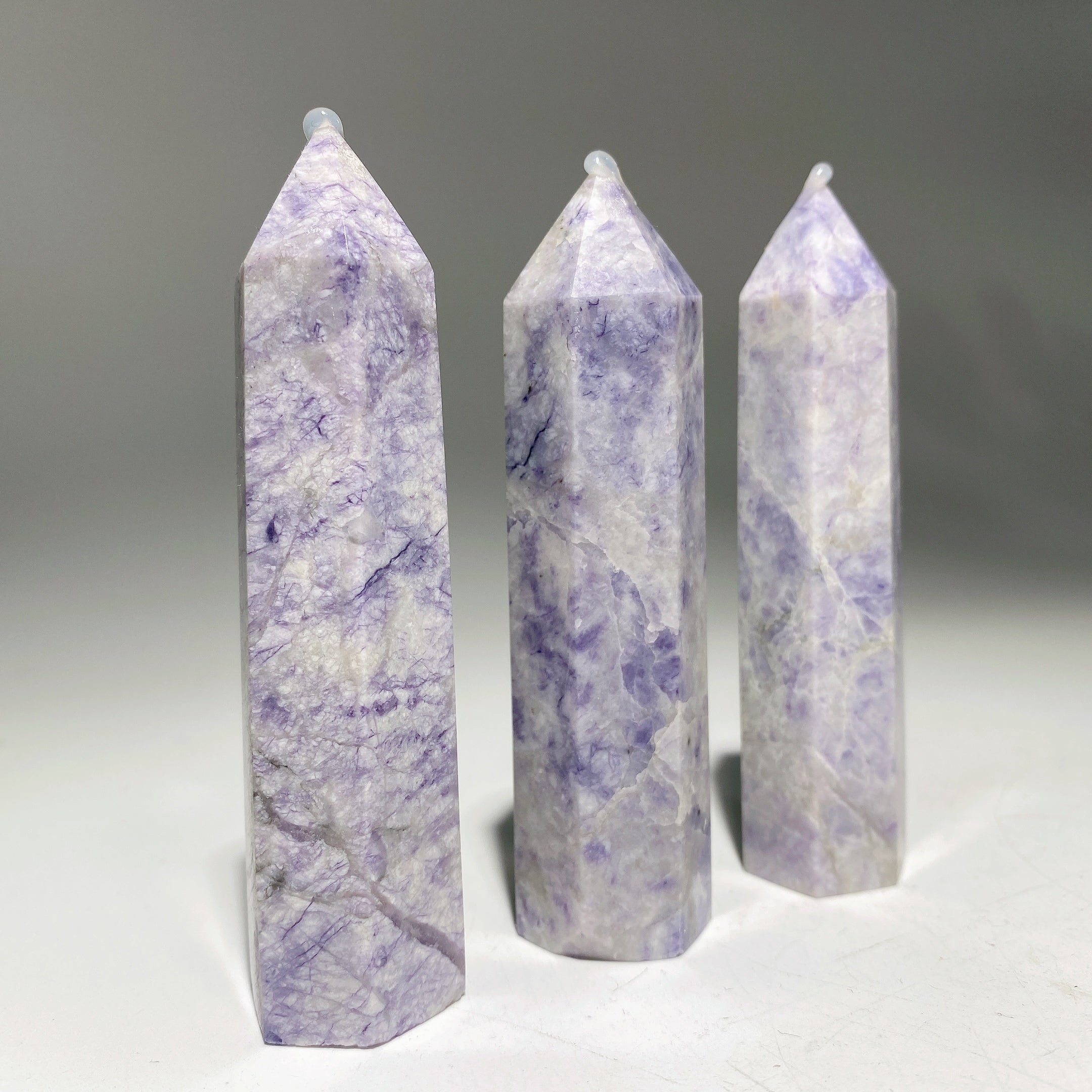 Lavender Jasper Crystal Point 3.3-3.8 Inch Healing Stone