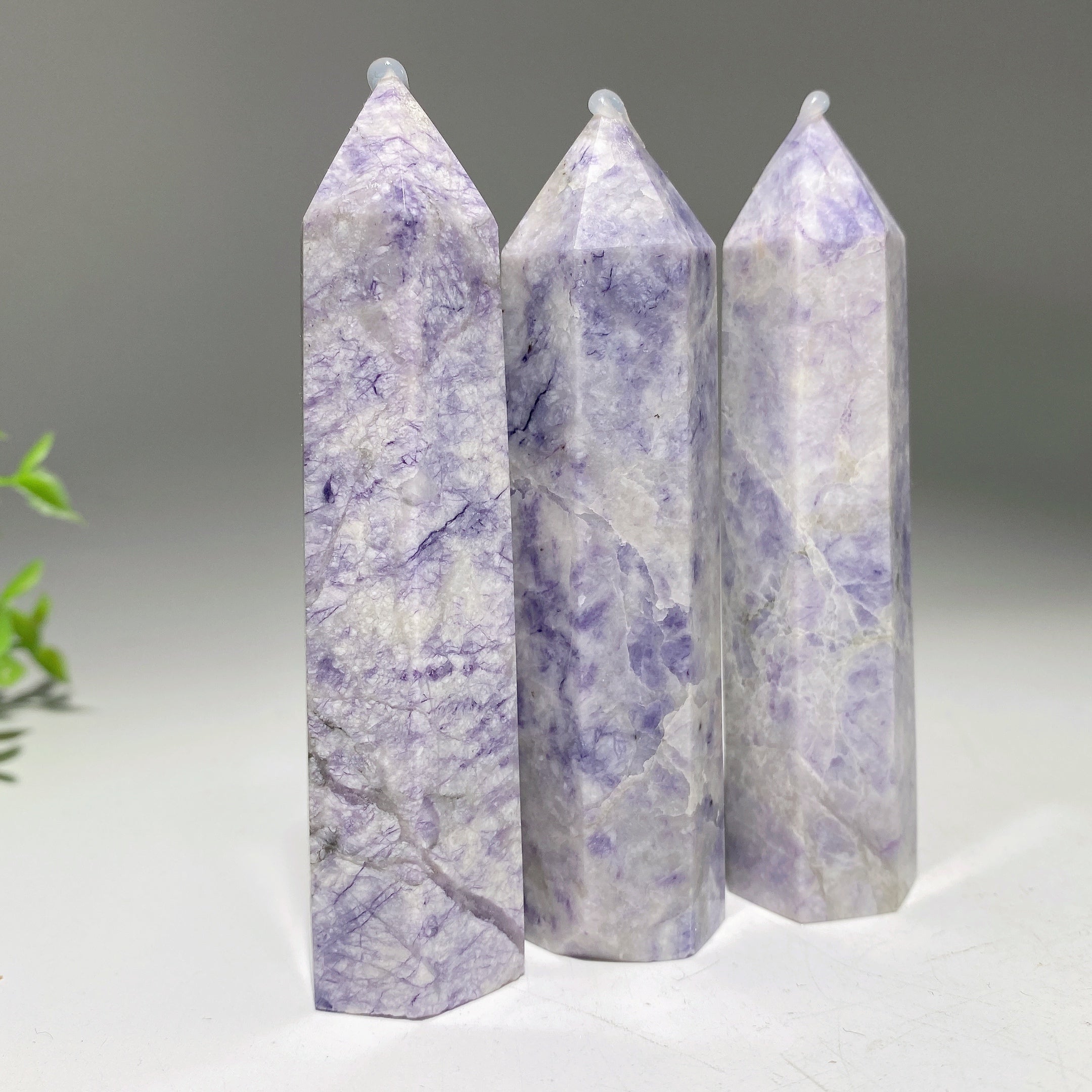 Lavender Jasper Crystal Point 3.3-3.8 Inch Healing Stone
