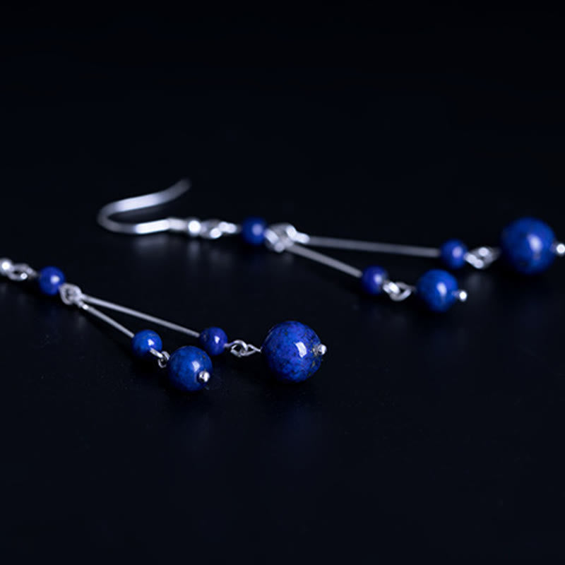 Lazurite Sterling Silber Serenity Tropfen Ohrringe