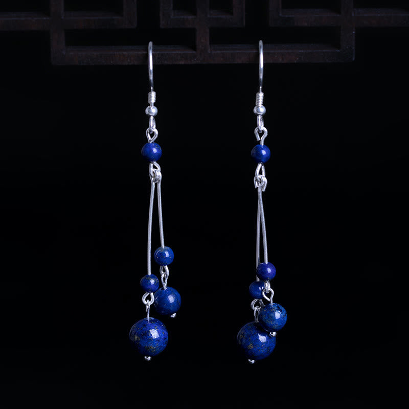 Lazurite Sterling Silber Serenity Tropfen Ohrringe
