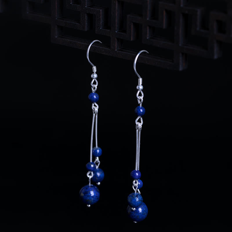 Lazurite Sterling Silber Serenity Tropfen Ohrringe