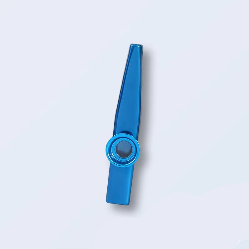 Metal Kazoo Lightweight Portable for Beginner Flute Instrument Music Lovers Woodwind Instrument Simple Design Lightweight Kazoo