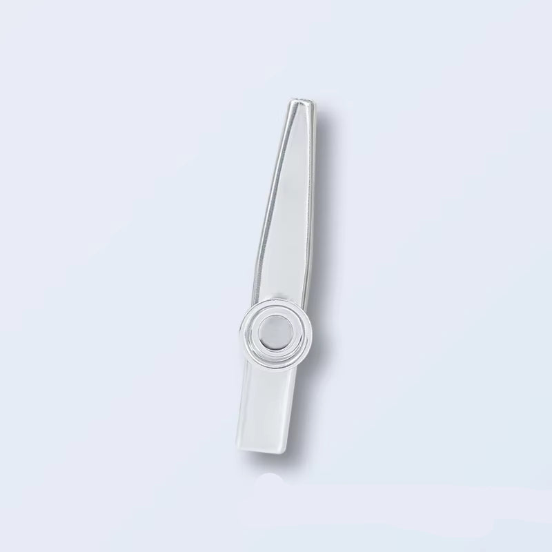 Metal Kazoo Lightweight Portable for Beginner Flute Instrument Music Lovers Woodwind Instrument Simple Design Lightweight Kazoo
