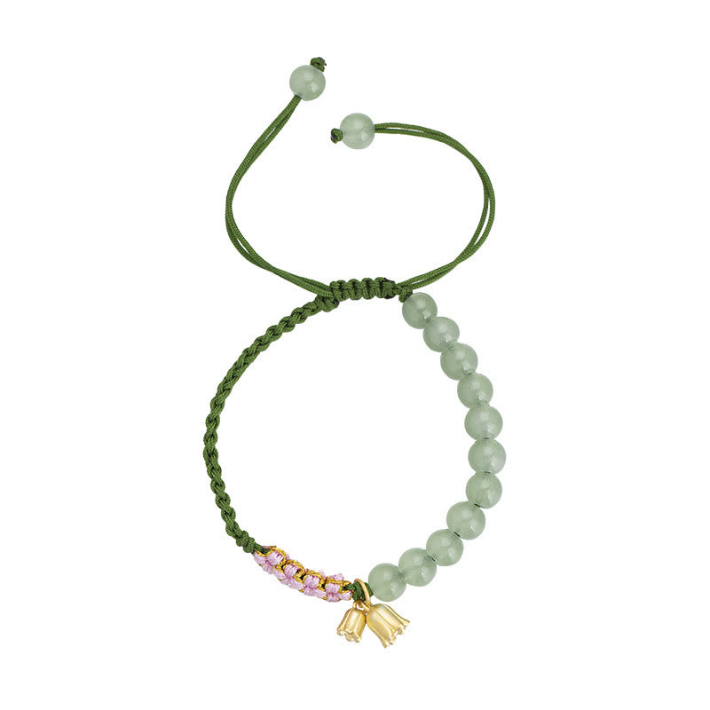 Maiglöckchen-Jade-Glücksarmband | Wohlstand &amp; Schutz