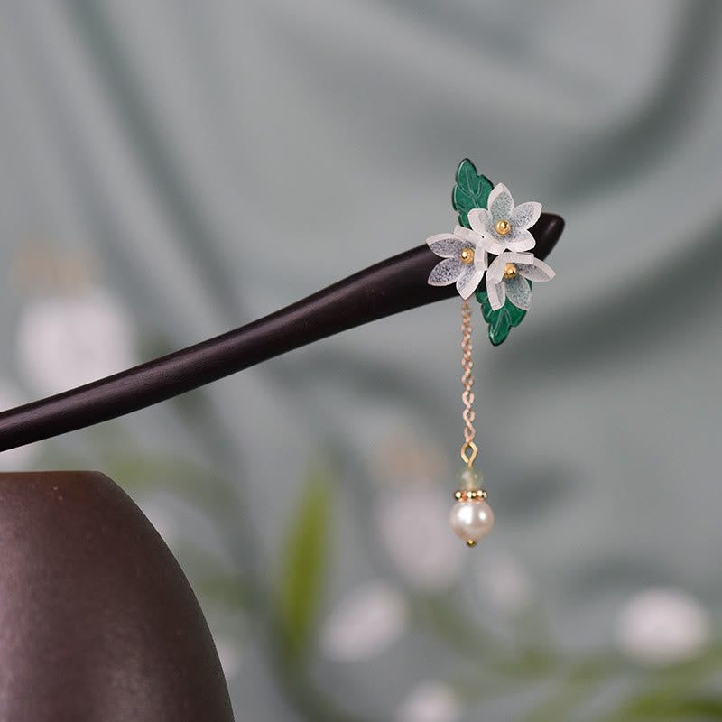 Maiglöckchen-Holz-Haarnadel | Traditionelles chinesisches Accessoire
