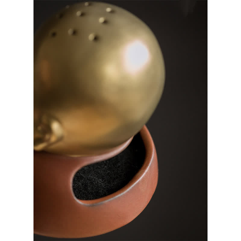 Kleiner Buddha-Räucherbrenner aus Keramik für Heilung und Meditation