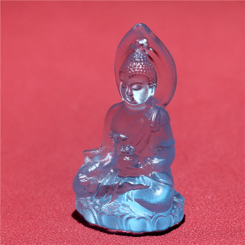 Liuli Kristall-Buddha-Halskette | Medizin-Buddha-Amulett | Heilung