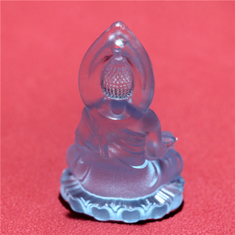 Liuli Kristall-Buddha-Halskette | Medizin-Buddha-Amulett | Heilung