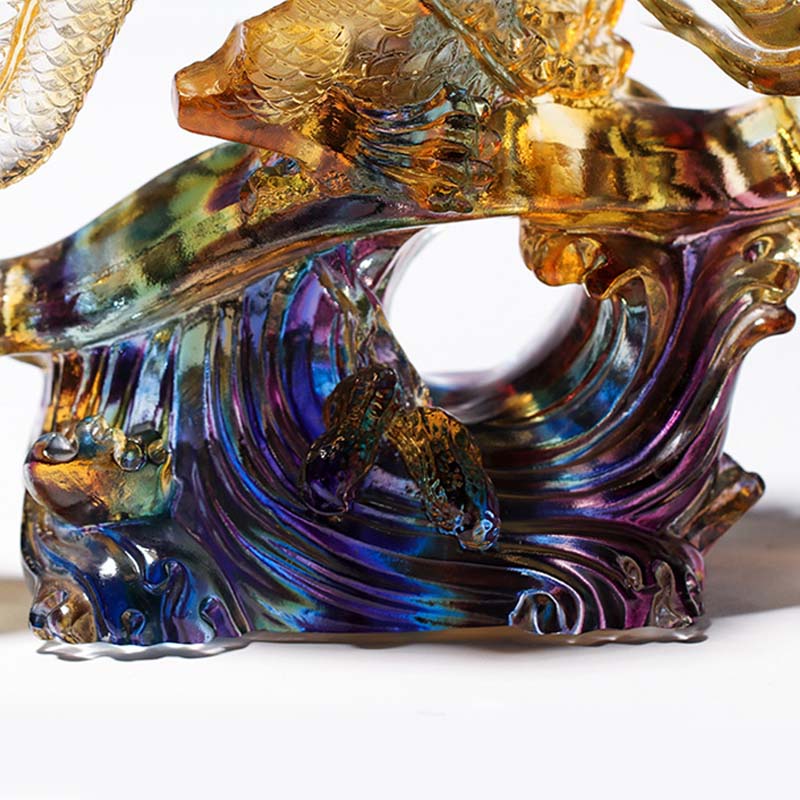 Liuli Kristalldrache Ruyi Griff | Schutz Zen Dekor