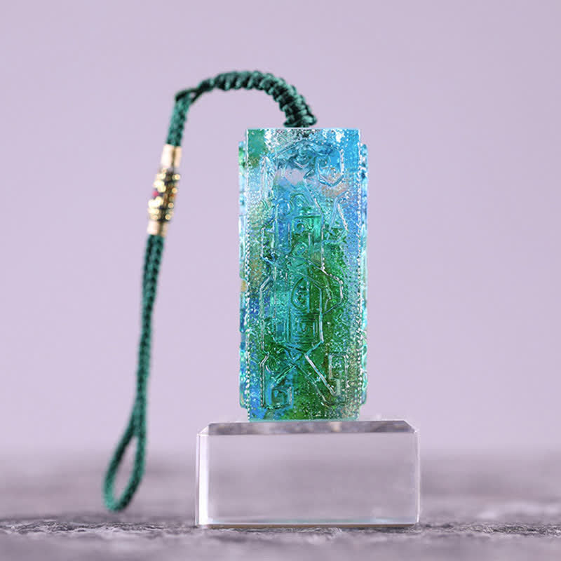 Liuli Feng Shui Kristallkunstwerk für Zen-Dekor-Balance