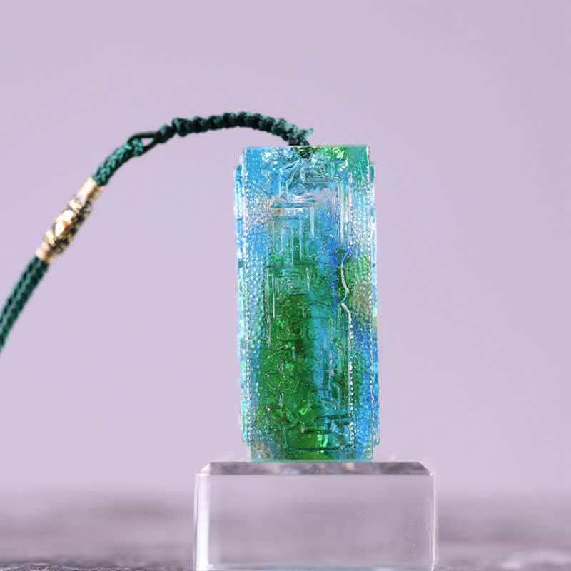 Liuli Feng Shui Kristallkunstwerk für Zen-Dekor-Balance