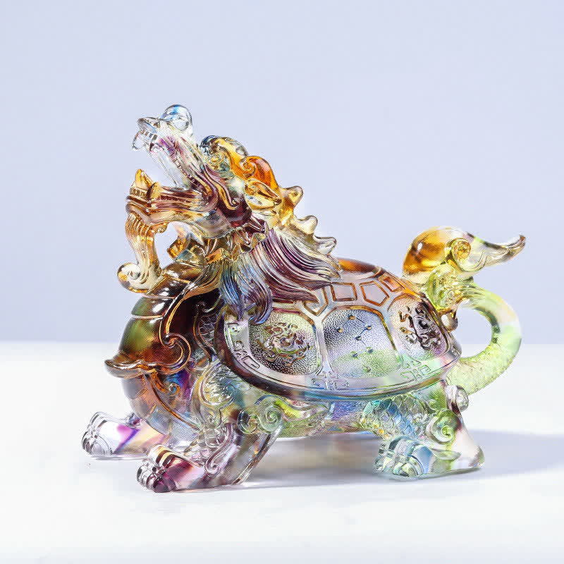 Liuli Feng Shui Drachenschildkröte Kristallkunstwerk