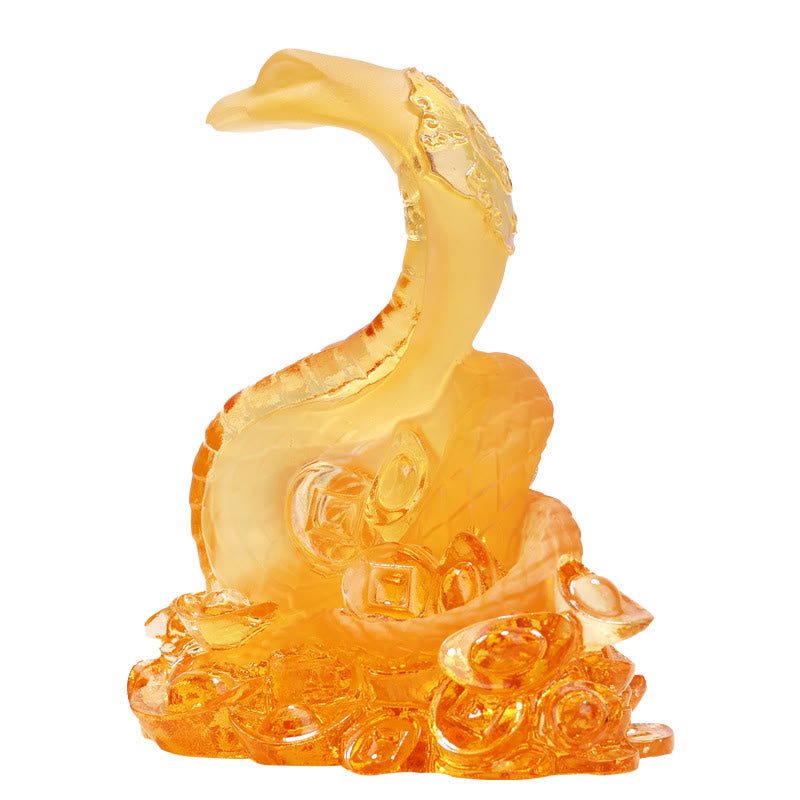 Liuli Schlangenbarren Feng Shui Statue | Spirituelle Kunst