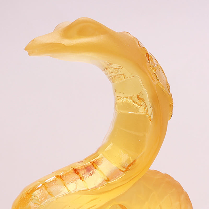 Liuli Schlangenbarren Feng Shui Statue | Spirituelle Kunst