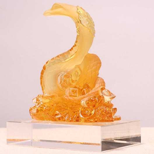 Liuli Schlangenbarren Feng Shui Statue | Spirituelle Kunst
