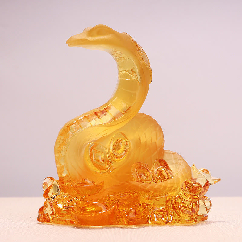 Liuli Schlangenbarren Feng Shui Statue | Spirituelle Kunst