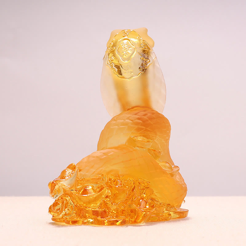 Liuli Schlangenbarren Feng Shui Statue | Spirituelle Kunst