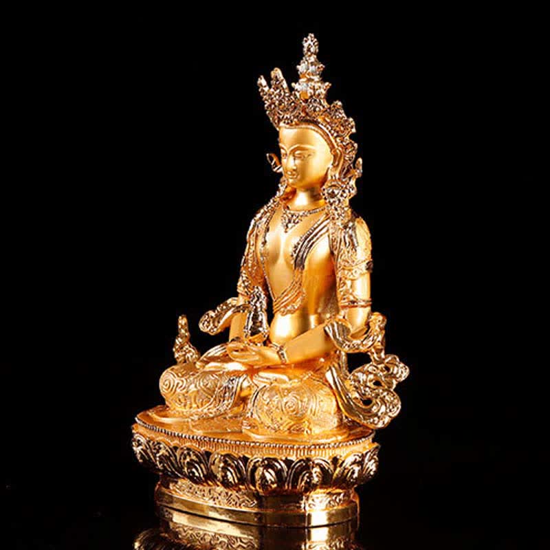 Langlebigkeits-Buddha-Statue, 16 cm, Legierung, Gelassenheitsfigur