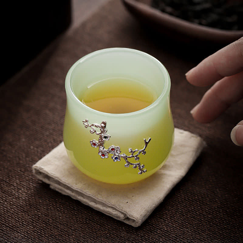 Lotus Drache Phönix Keramik Teetasse 75ml Zen Dekor