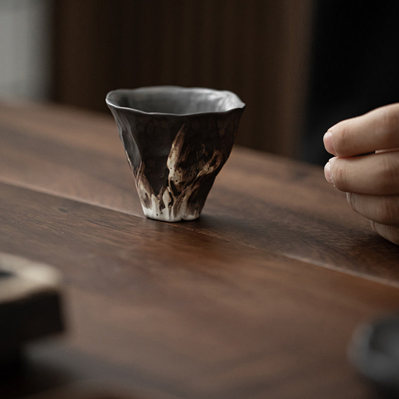 Lotusblume Zen Keramik Teetasse 50ml | Chinesisches Keramik Teeservice