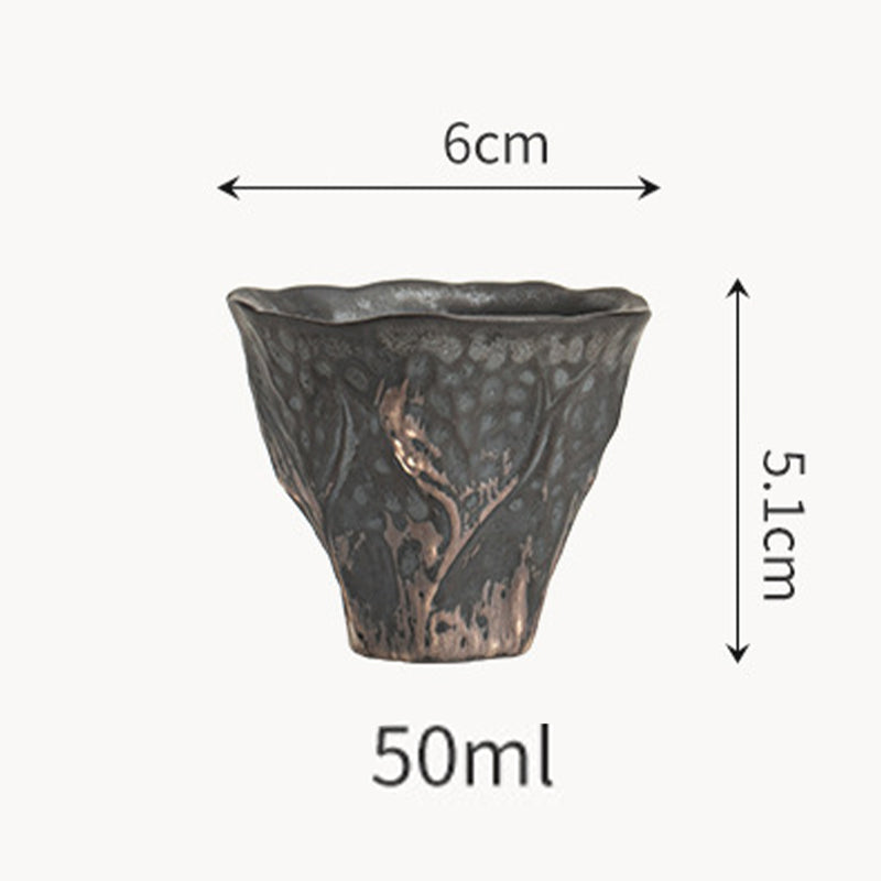 Lotusblume Zen Keramik Teetasse 50ml | Chinesisches Keramik Teeservice