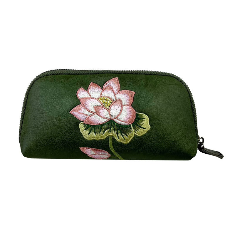 Lotus Su Stickerei Handtasche | Spirituelle Reinheit &amp; Eleganz
