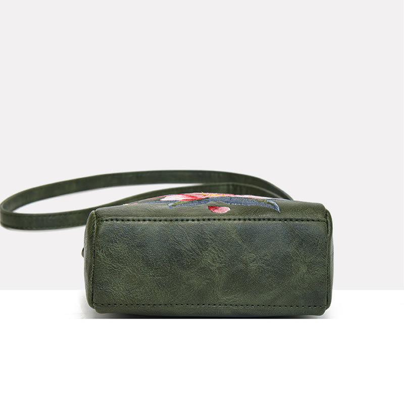 Lotus Su Stickerei Spirituelle Umhängetasche 15cm Größe