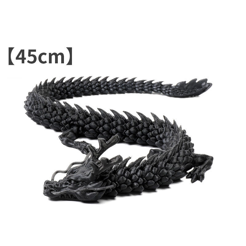Leuchtende Feng-Shui-Drachenstatue, 45 cm, für Glück und Schutz