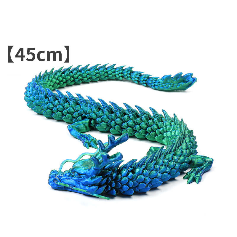 Leuchtende Feng-Shui-Drachenstatue, 45 cm, für Glück und Schutz