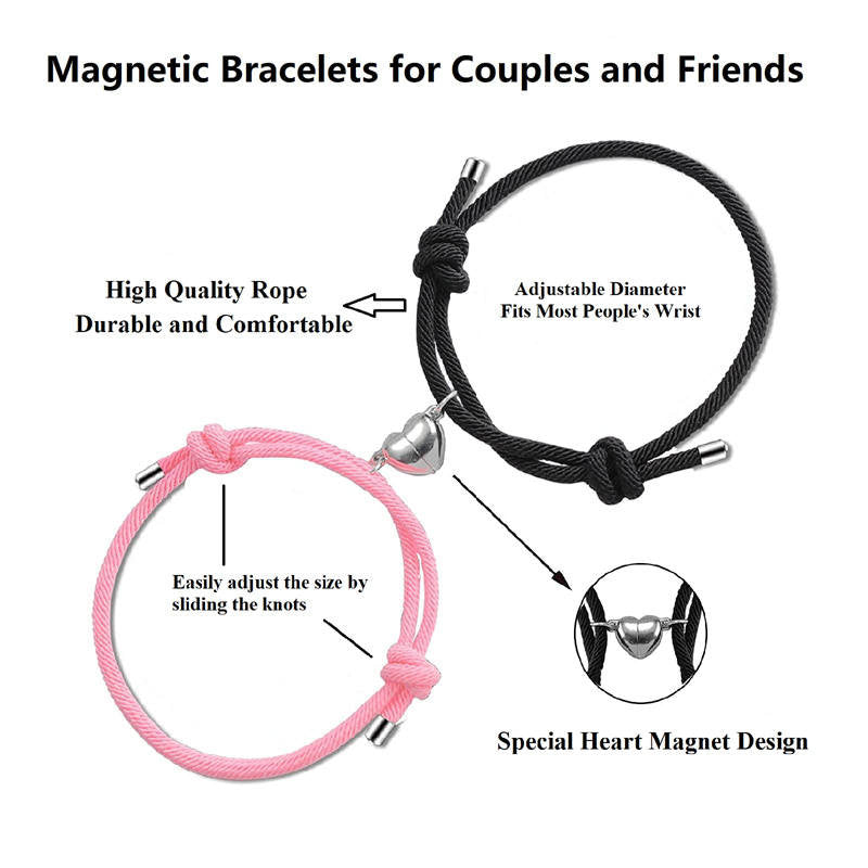 Magnetische rote Paararmbänder | Schutz &amp; Stärke
