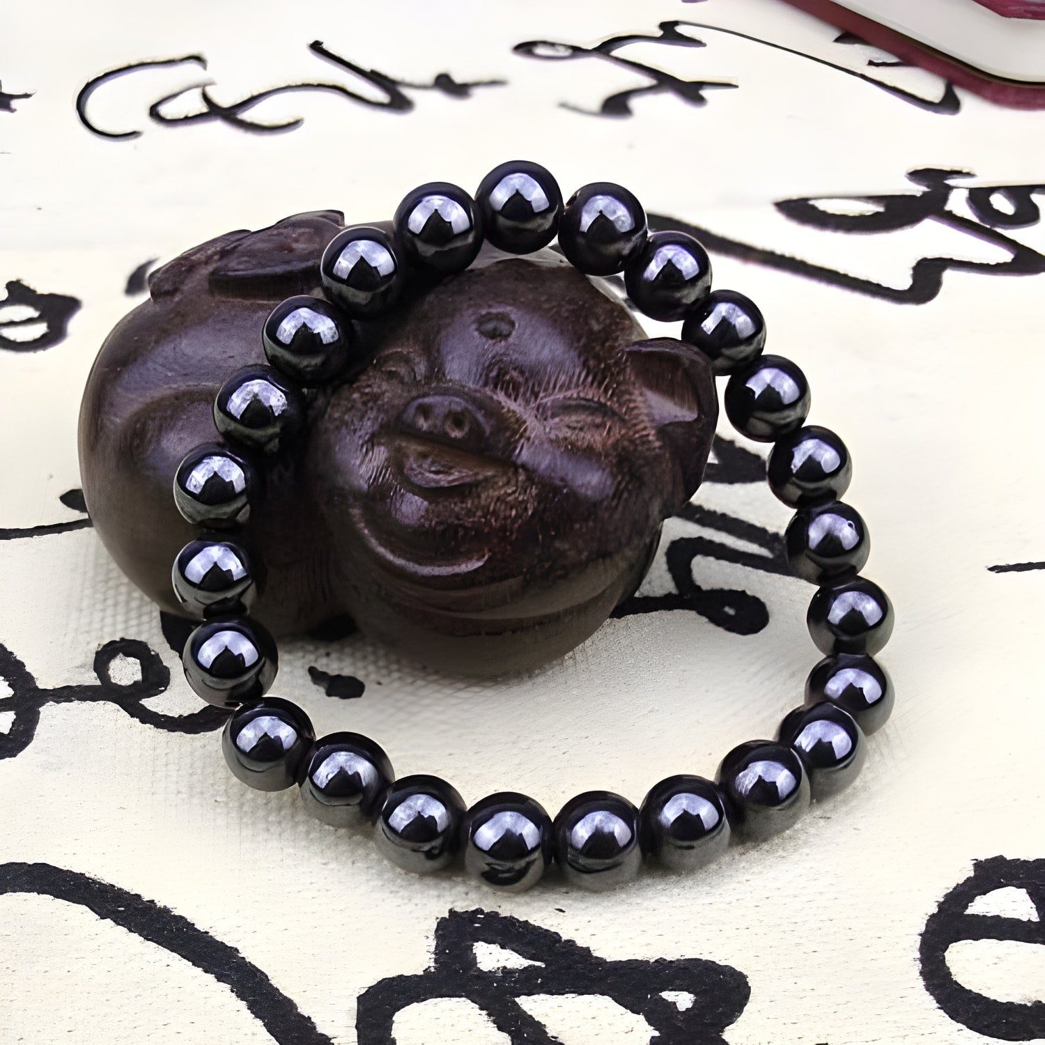 Magnetisches Hämatit-Perlenarmband für das Gleichgewicht