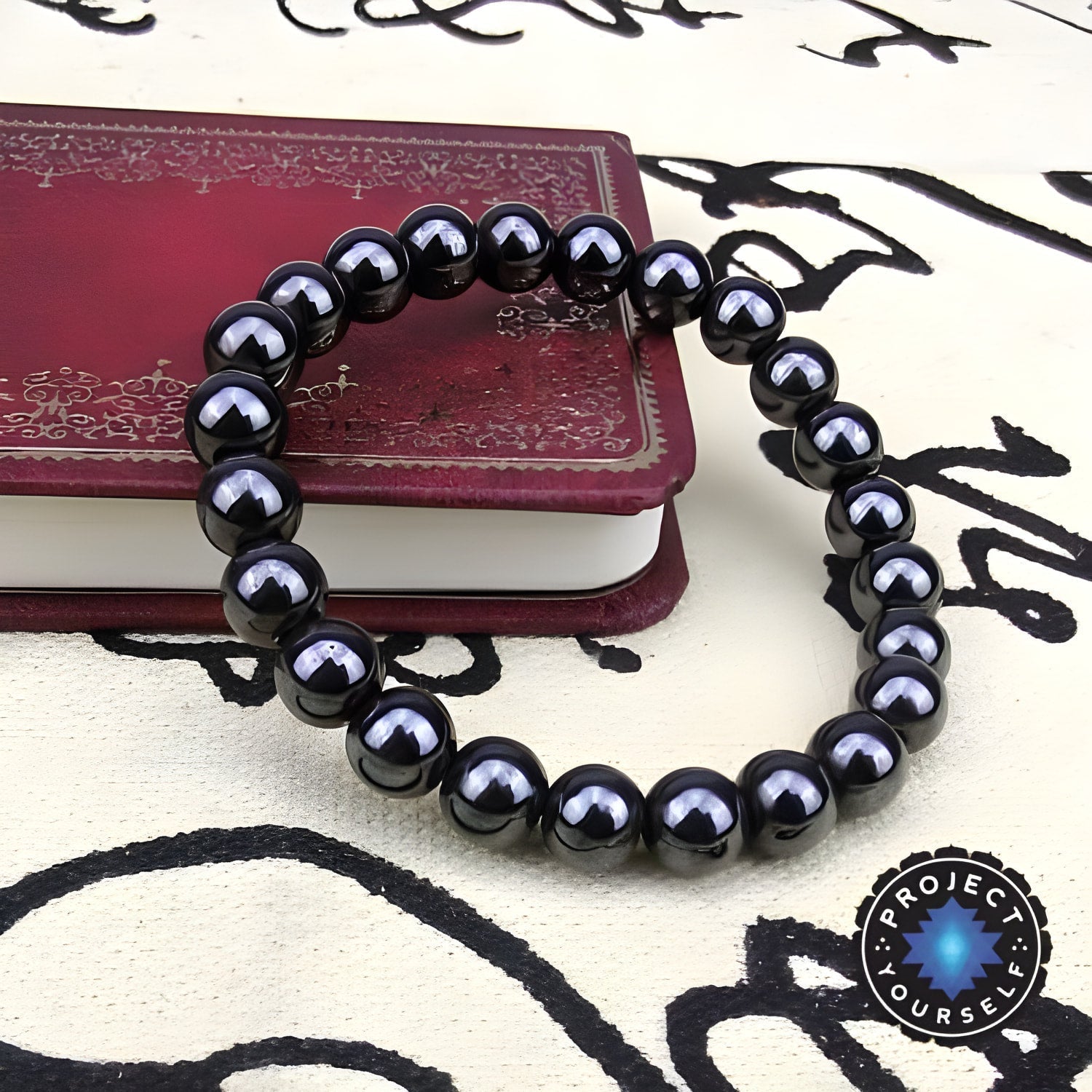 Magnetisches Hämatit-Perlenarmband für das Gleichgewicht