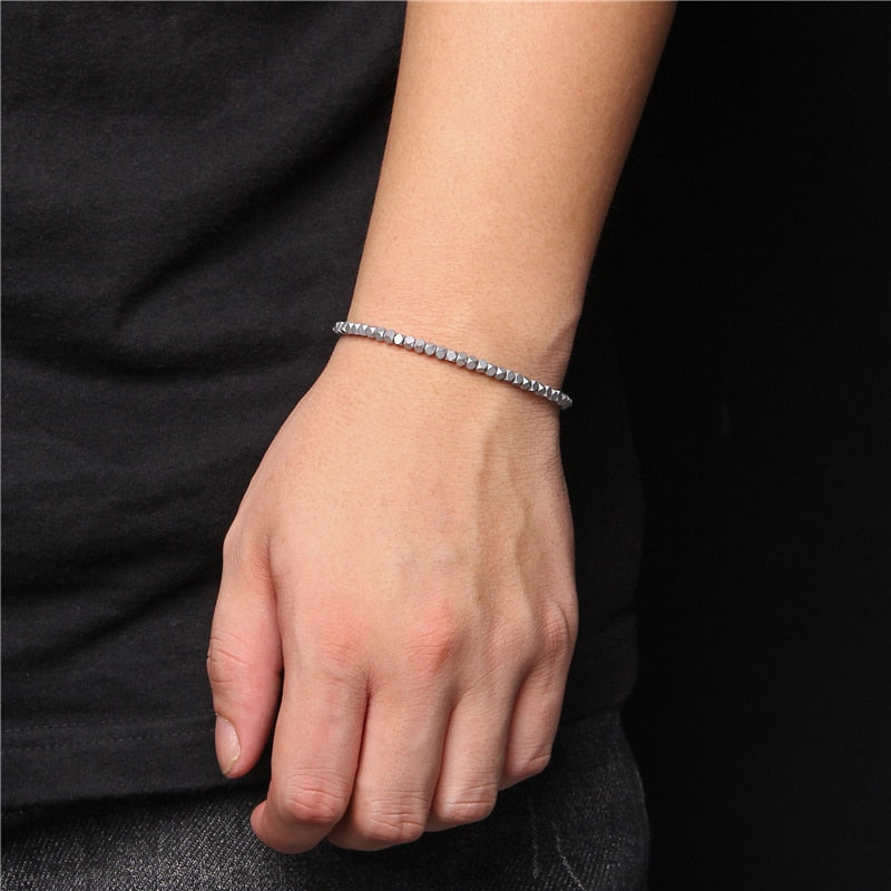 Magnetisches Hämatitarmband zur Erdung und zum Schutz