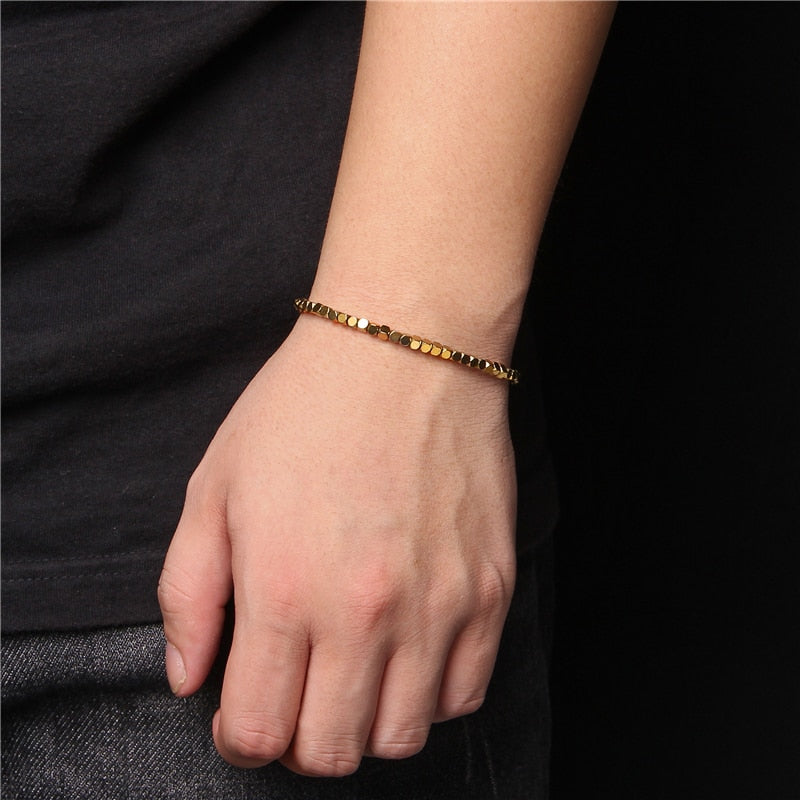 Magnetisches Hämatitarmband zur Erdung und zum Schutz