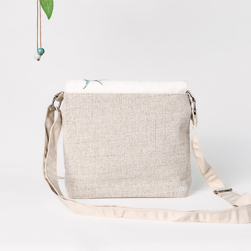 Magnolia Bestickter Canvas Rucksack Spirituelle Accessoires